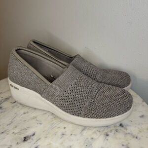 Skechers Gray Slip-On Sneakers